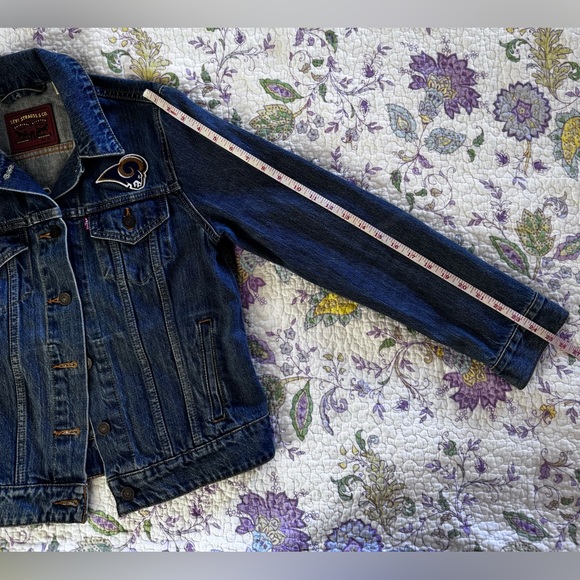 Levi’s Los Angeles Rams Denim Jacket size M - Picture 13 of 16